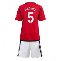 Manchester United Harry Maguire #5 Replica Home Minikit 2023-24 Short Sleeve (+ pants)